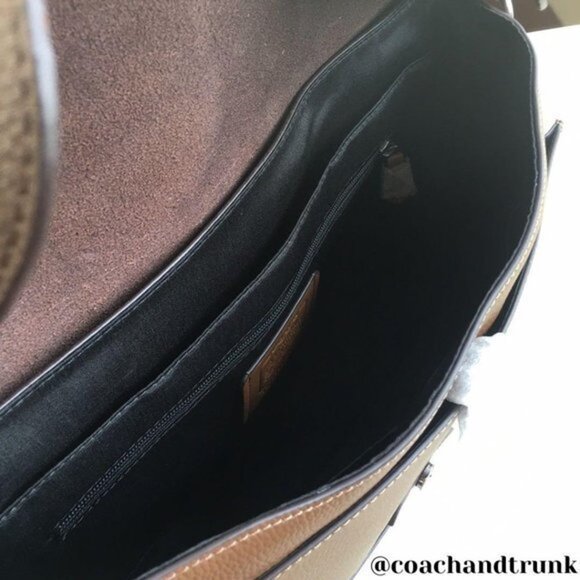 COACH Leather Hudson Tobacco and Mahogany Messenger / Laptop Bag NWT - Picture 9 of 11